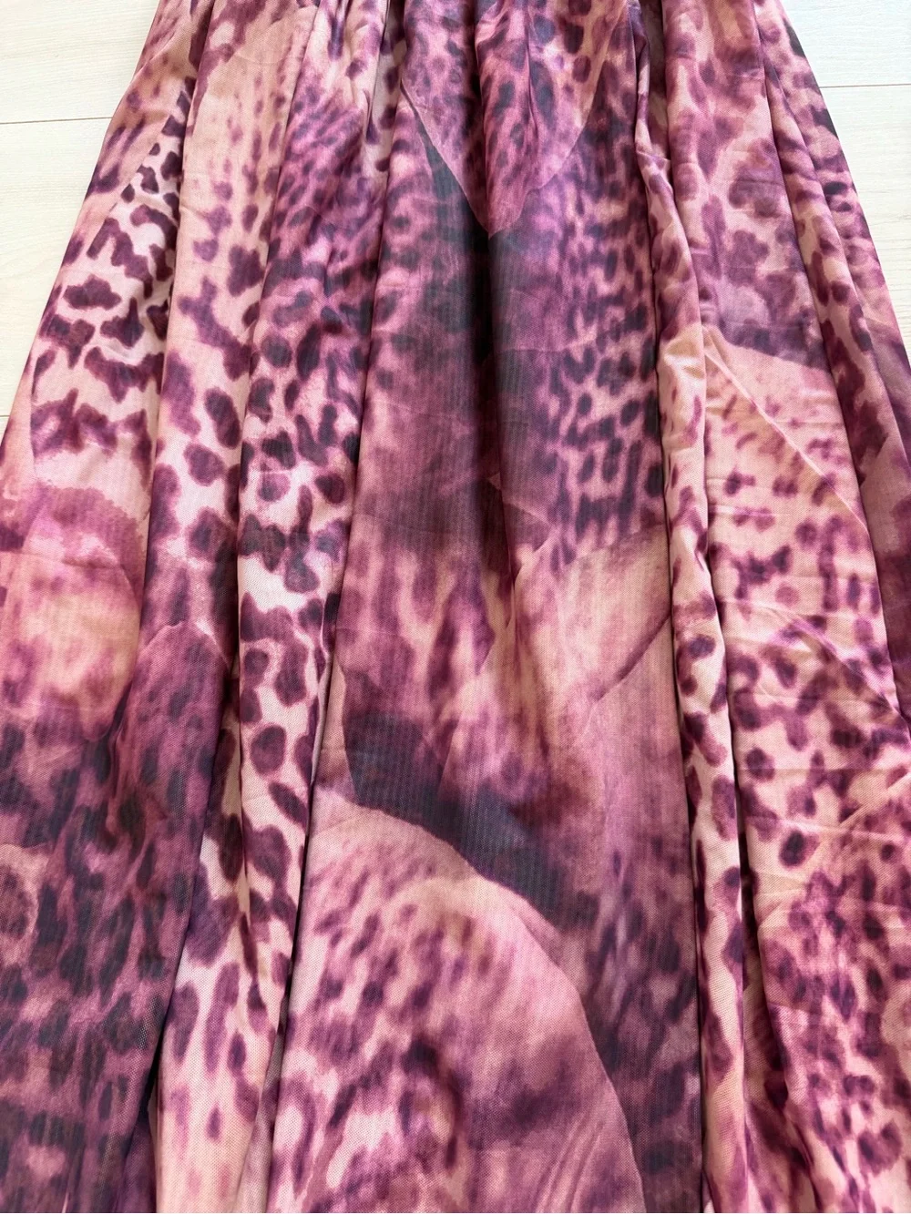NWT BABYBOO Melania Maxi Dress - Magenta Orchid Print XS